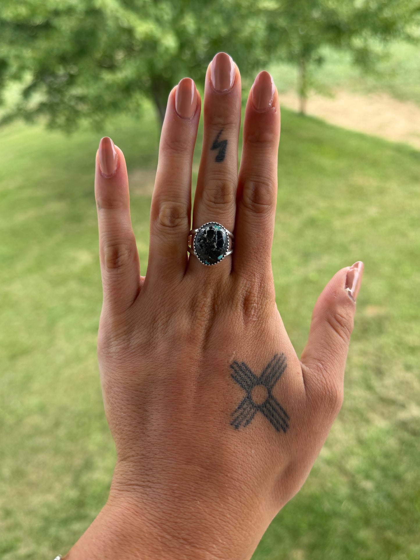 Native Blue Moon Turquoise Ring