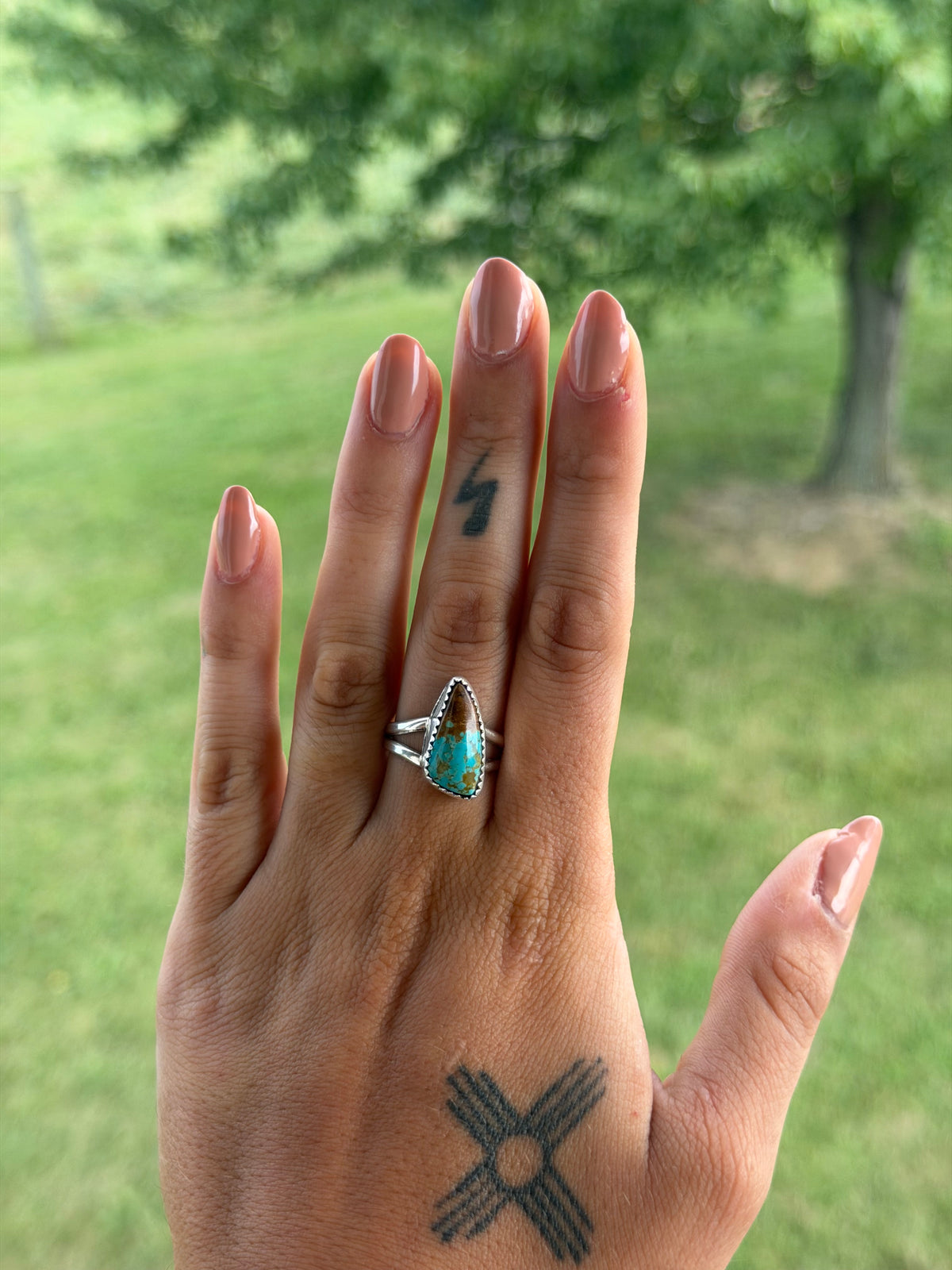Native #8 Turquoise Ring