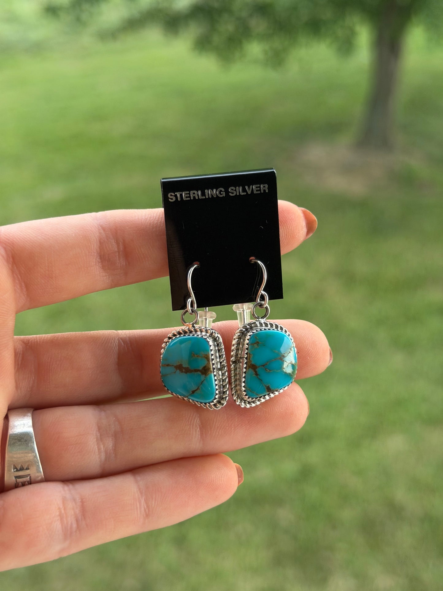 Native Kingman Turquoise Dangles