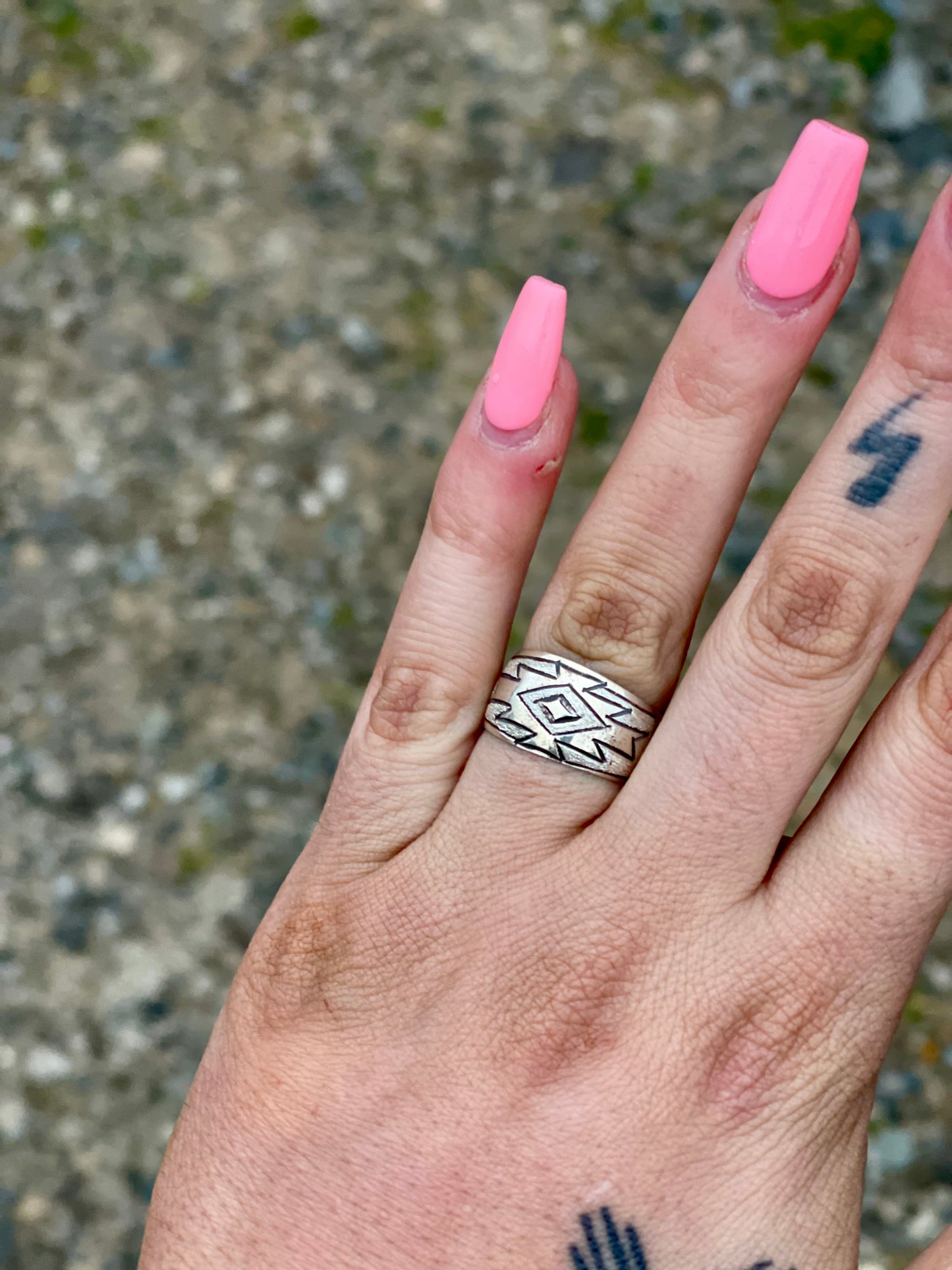 Navajo Thick Silver Band