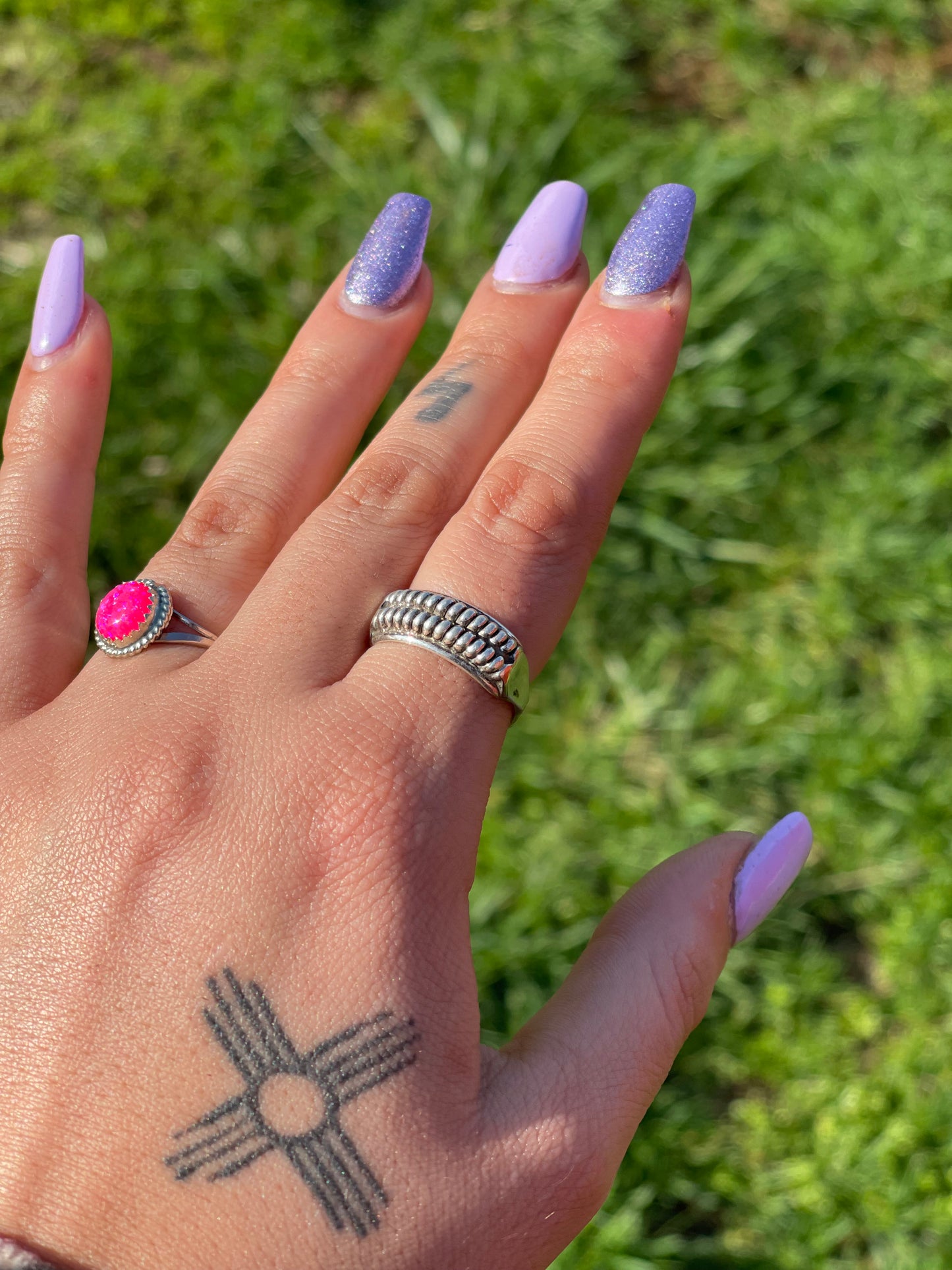 Navajo Bubble Ring (Thick Band)