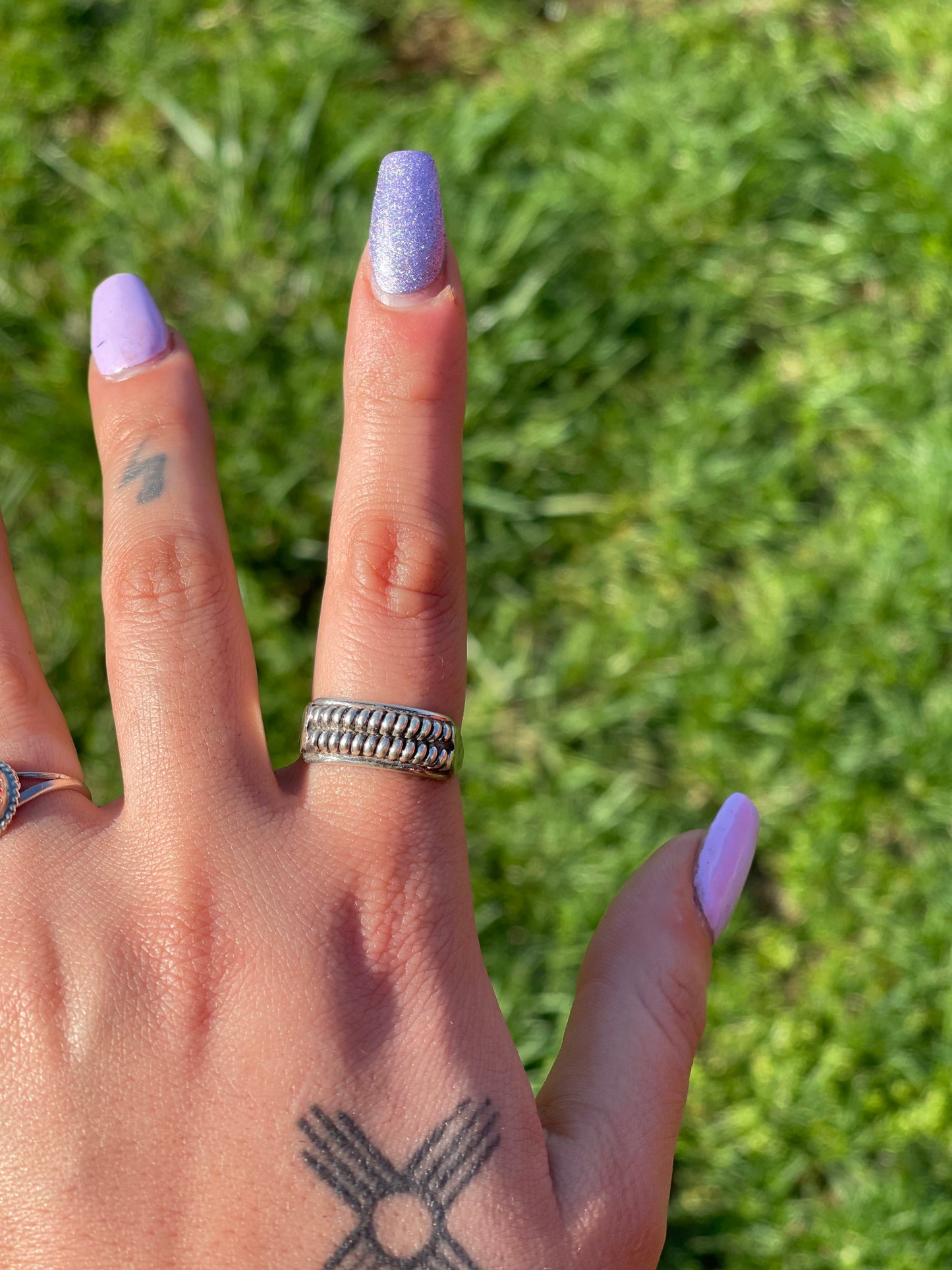 Navajo Bubble Ring (Thick Band)