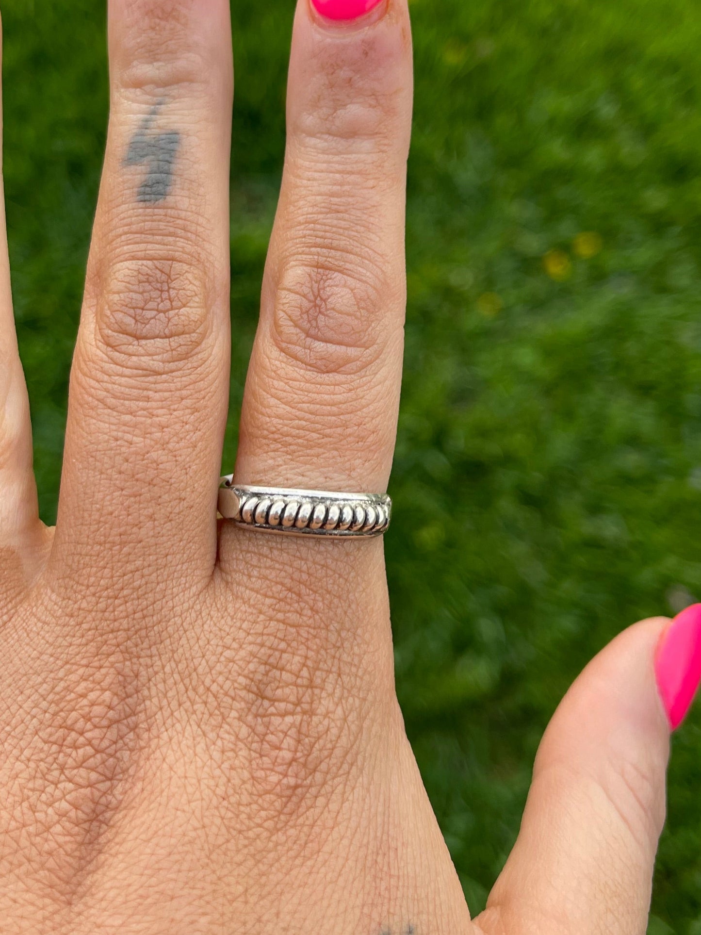 Navajo Bubble Ring (Thin Band)