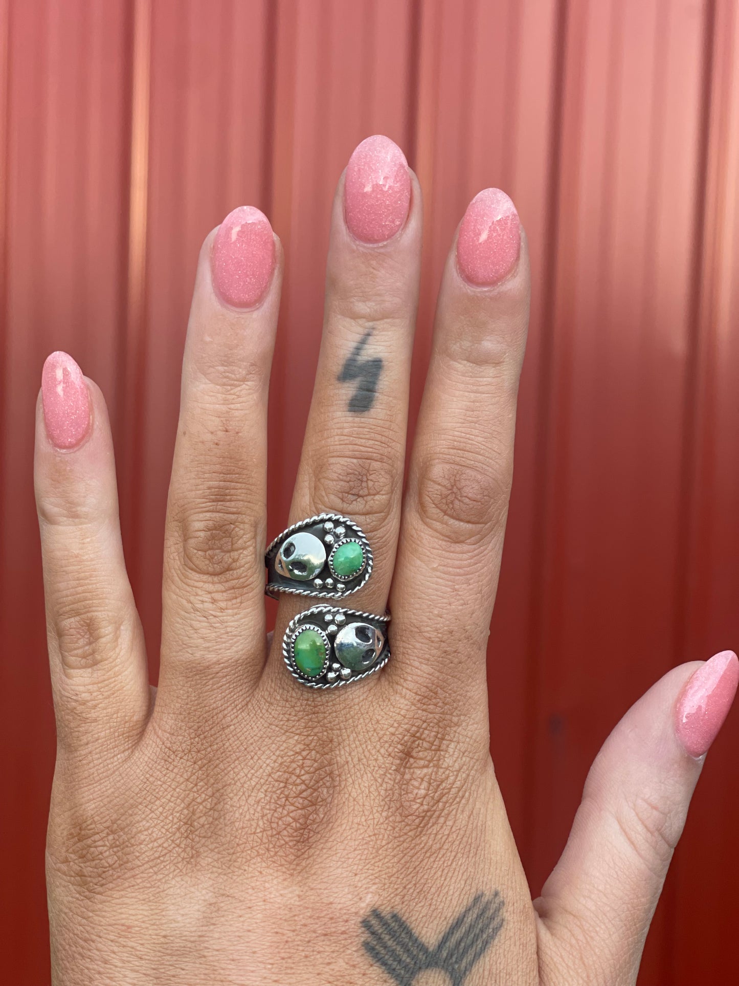 Navajo Alien Sonoran Gold Adjustable Ring