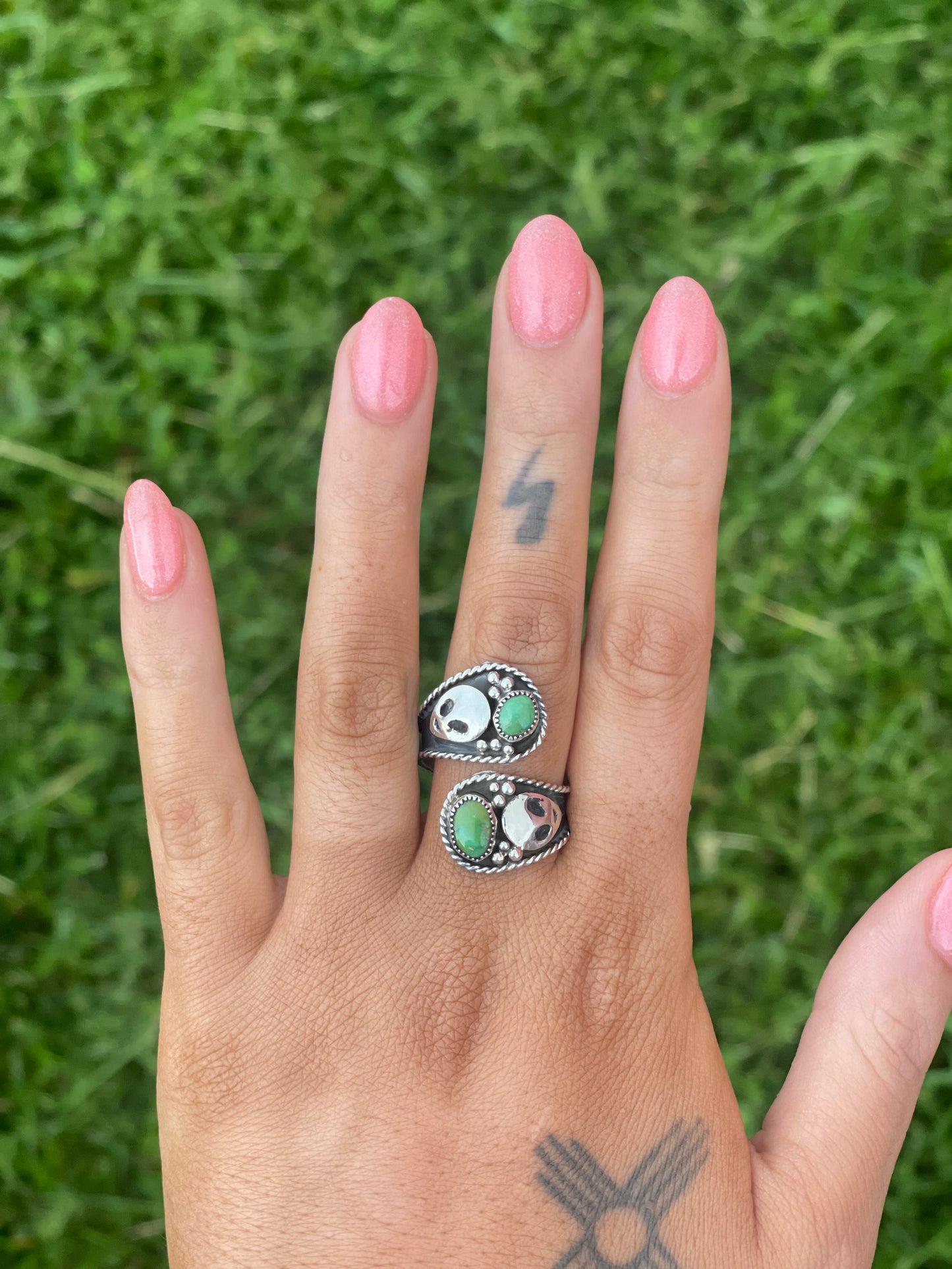 Navajo Alien Sonoran Gold Adjustable Ring