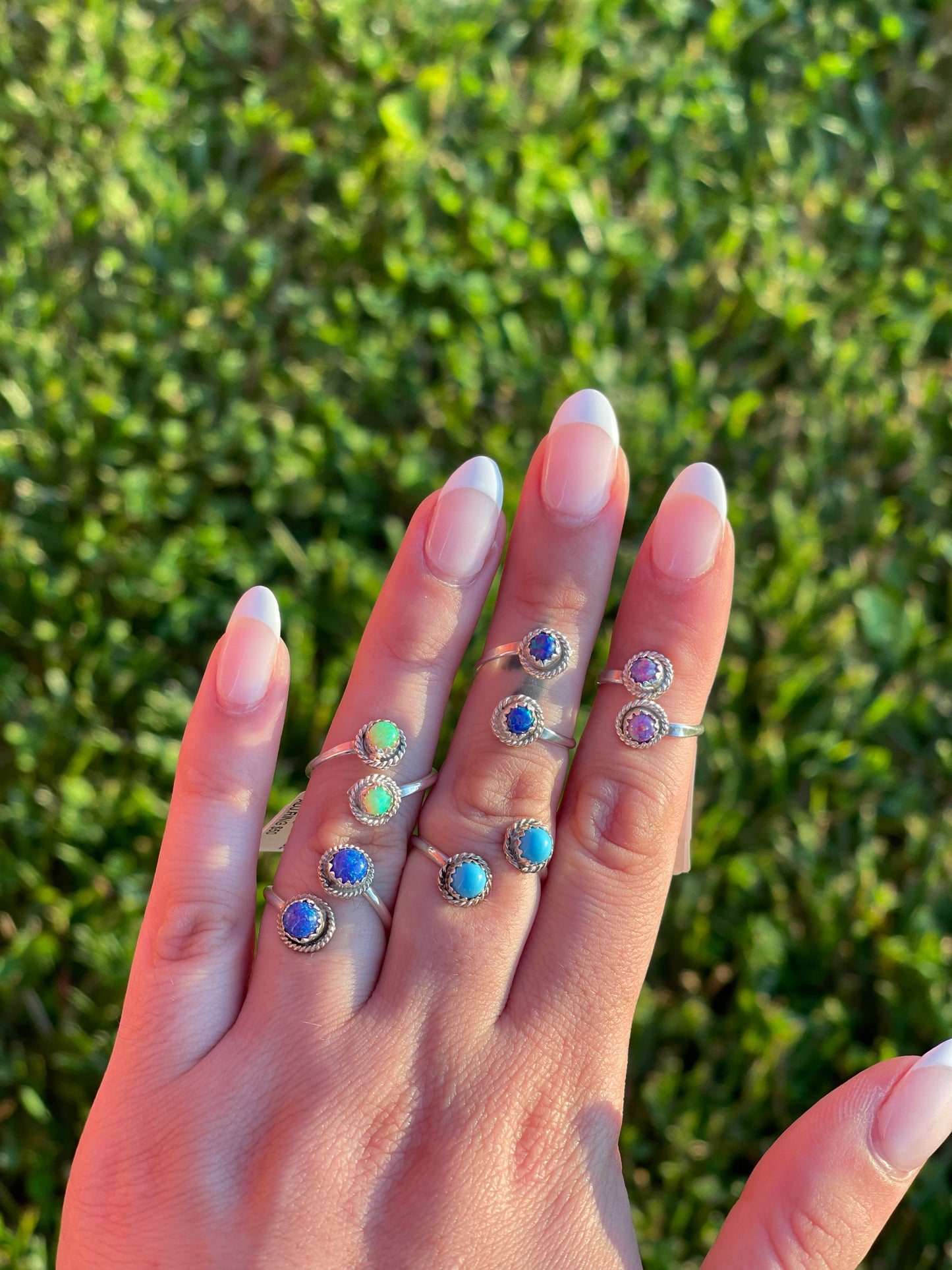 Navajo Opal Adjustable Rings