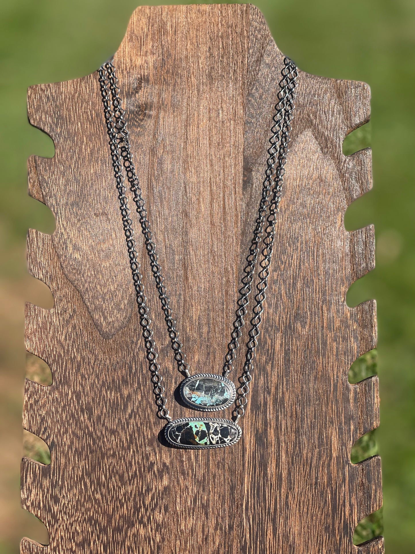 Navajo Blackjack Bar Necklaces