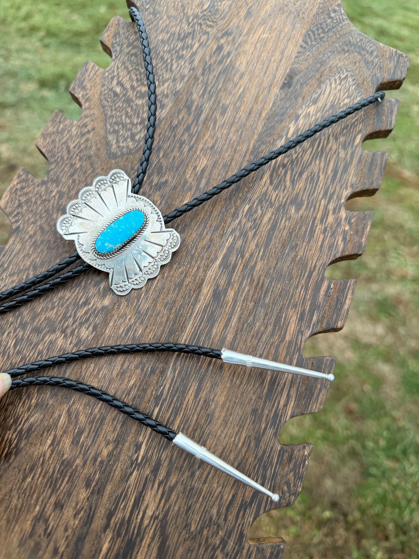 Navajo Kingman Turquoise Bolo
