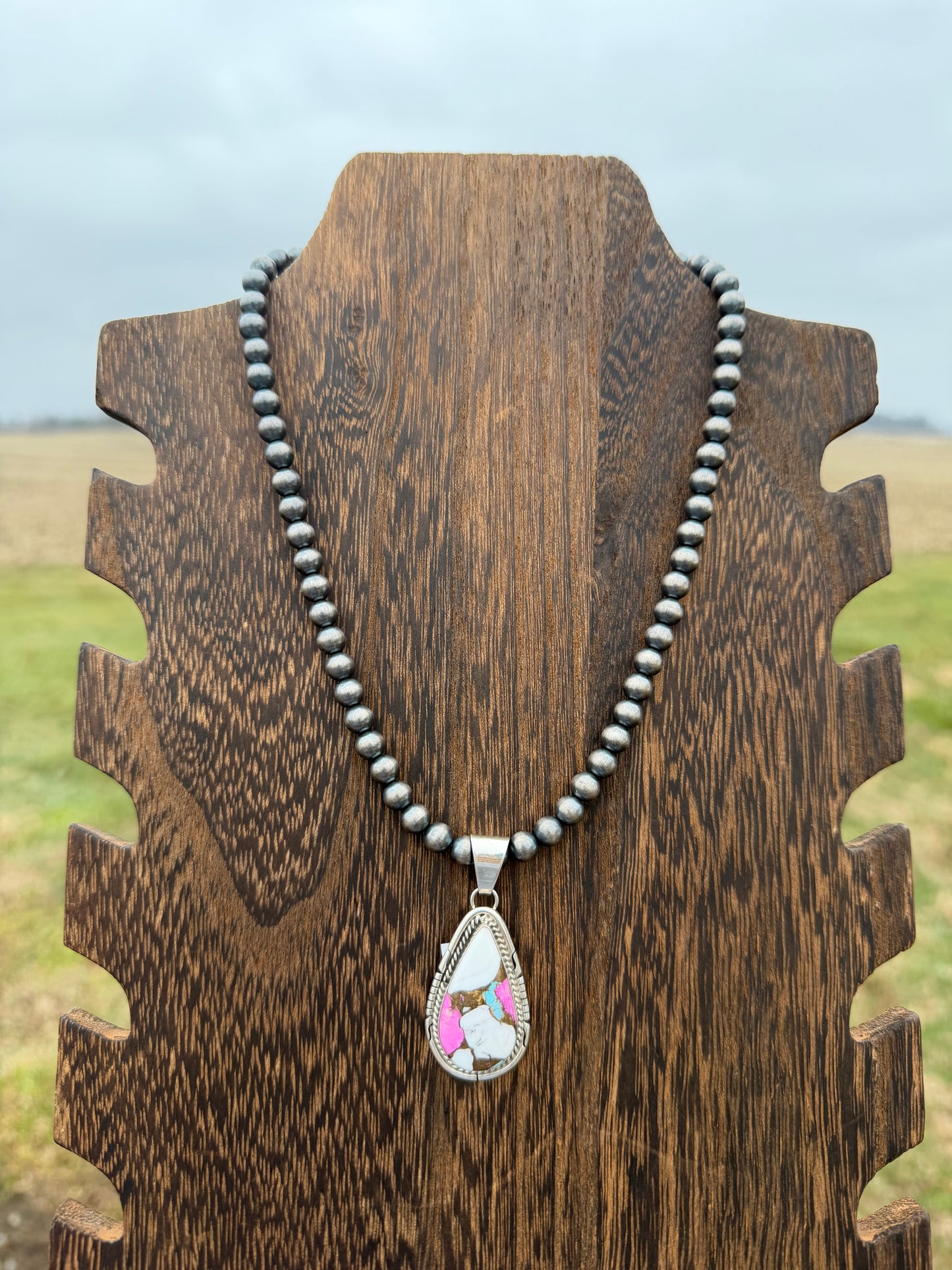 Cotton Candy Navajo Pendant