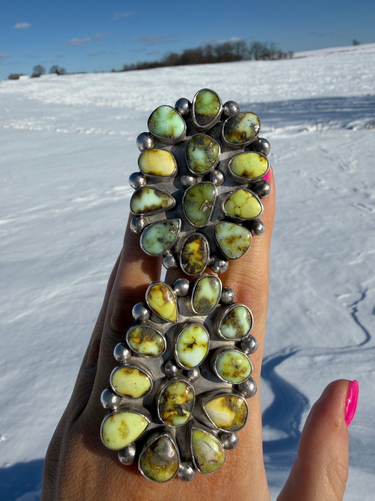 Navajo Palomino Cluster Ring