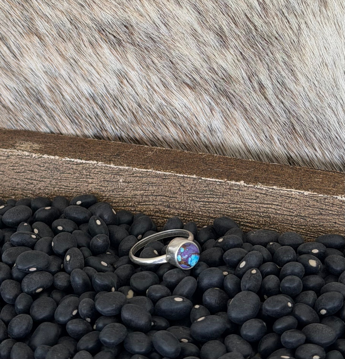 Purple Mojave Dainty Ring