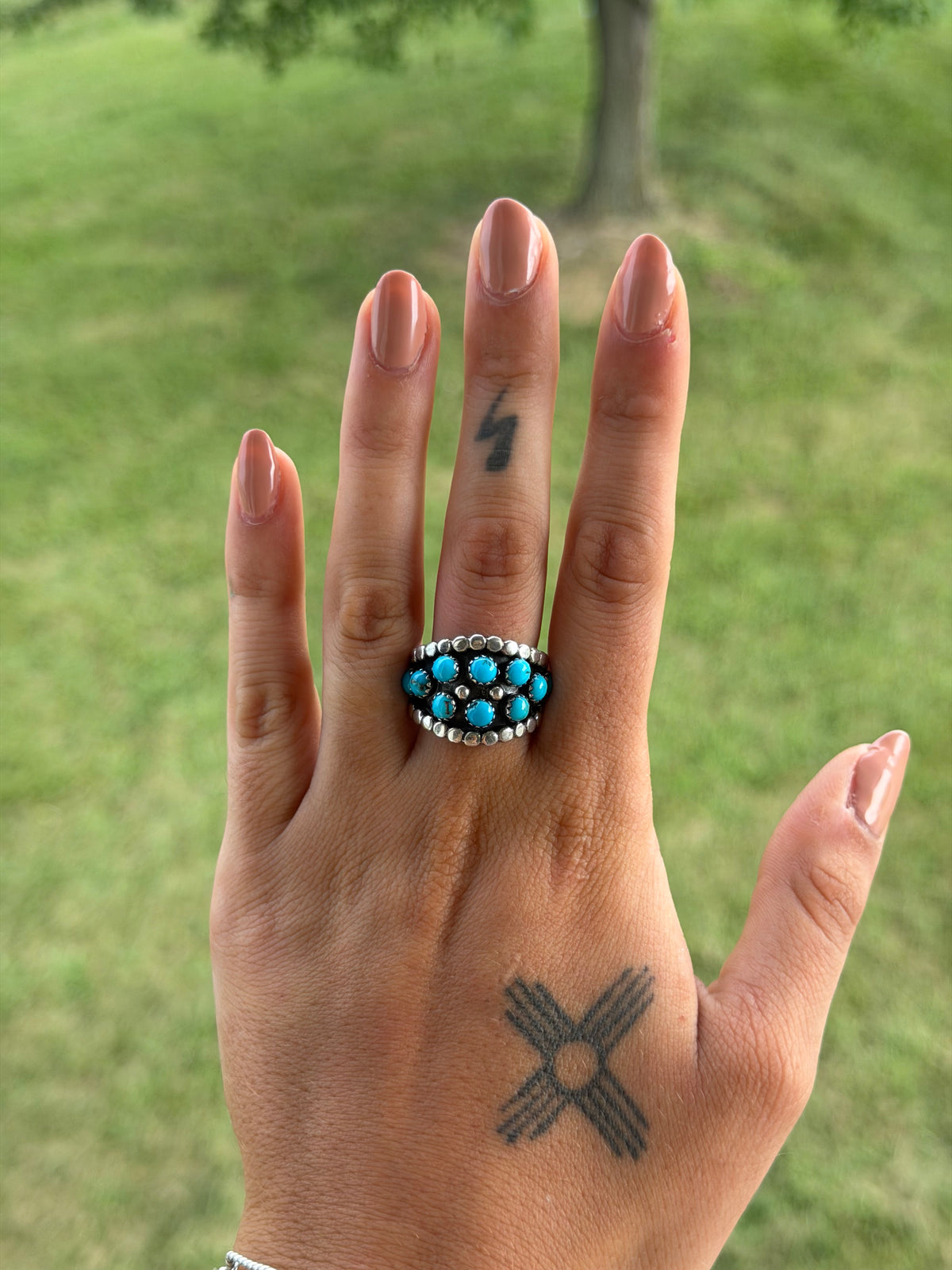 Native Ten Stone Kingman Ring