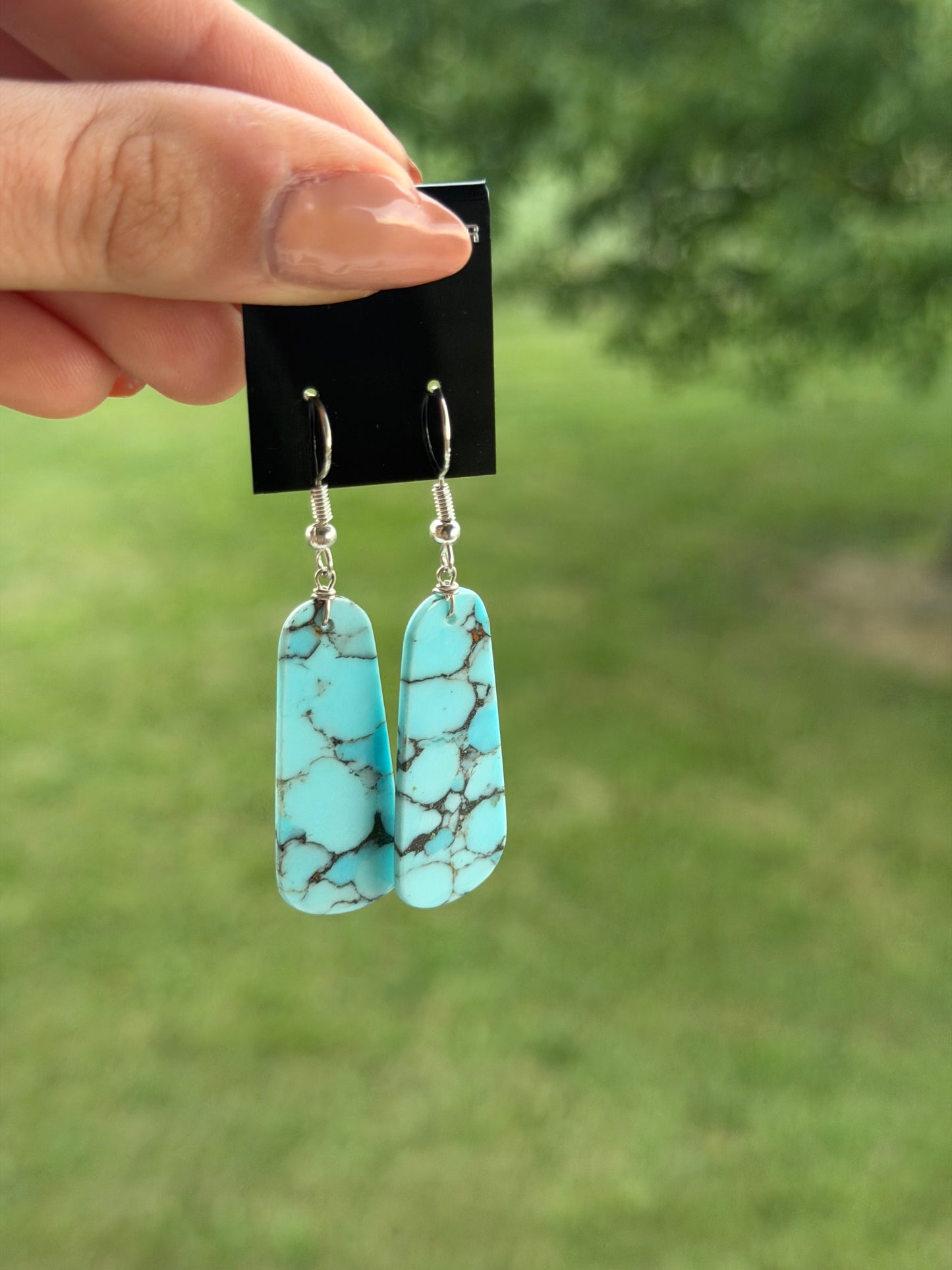 Native Golden Hills Slab Earrings