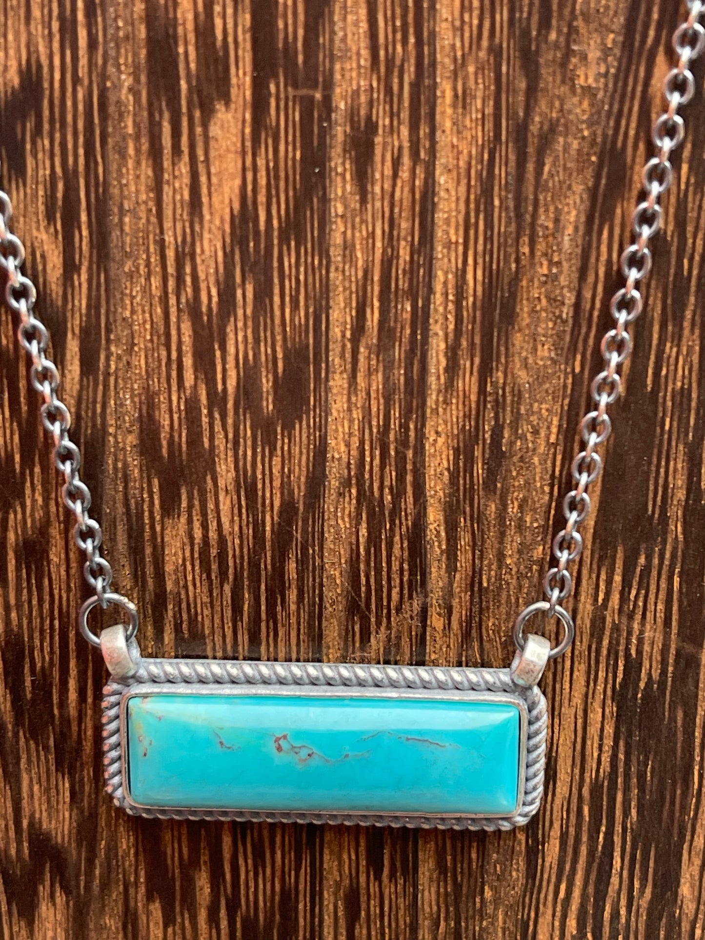 Turquoise Bar Necklace