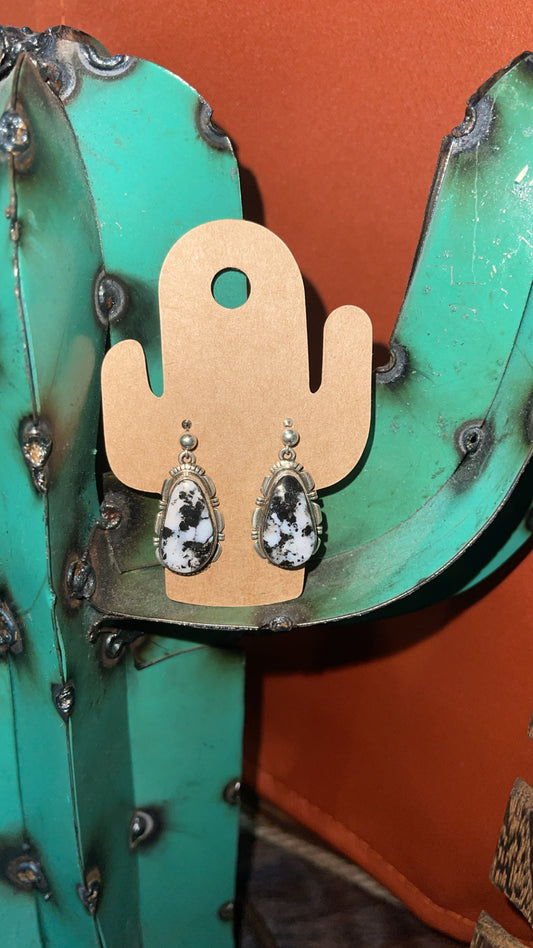 White Buffalo Earrings