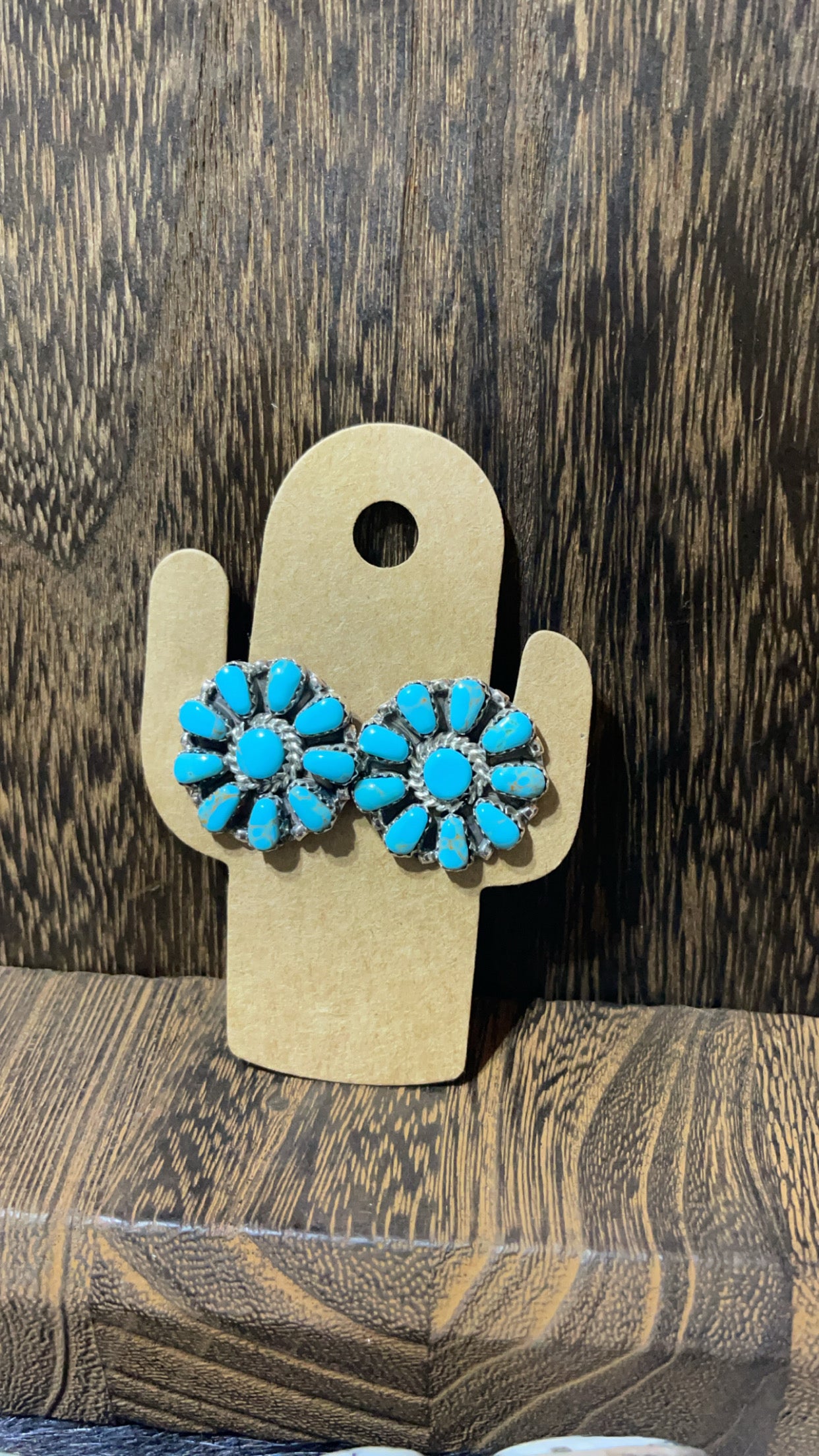 Turquoise Cluster Earrings