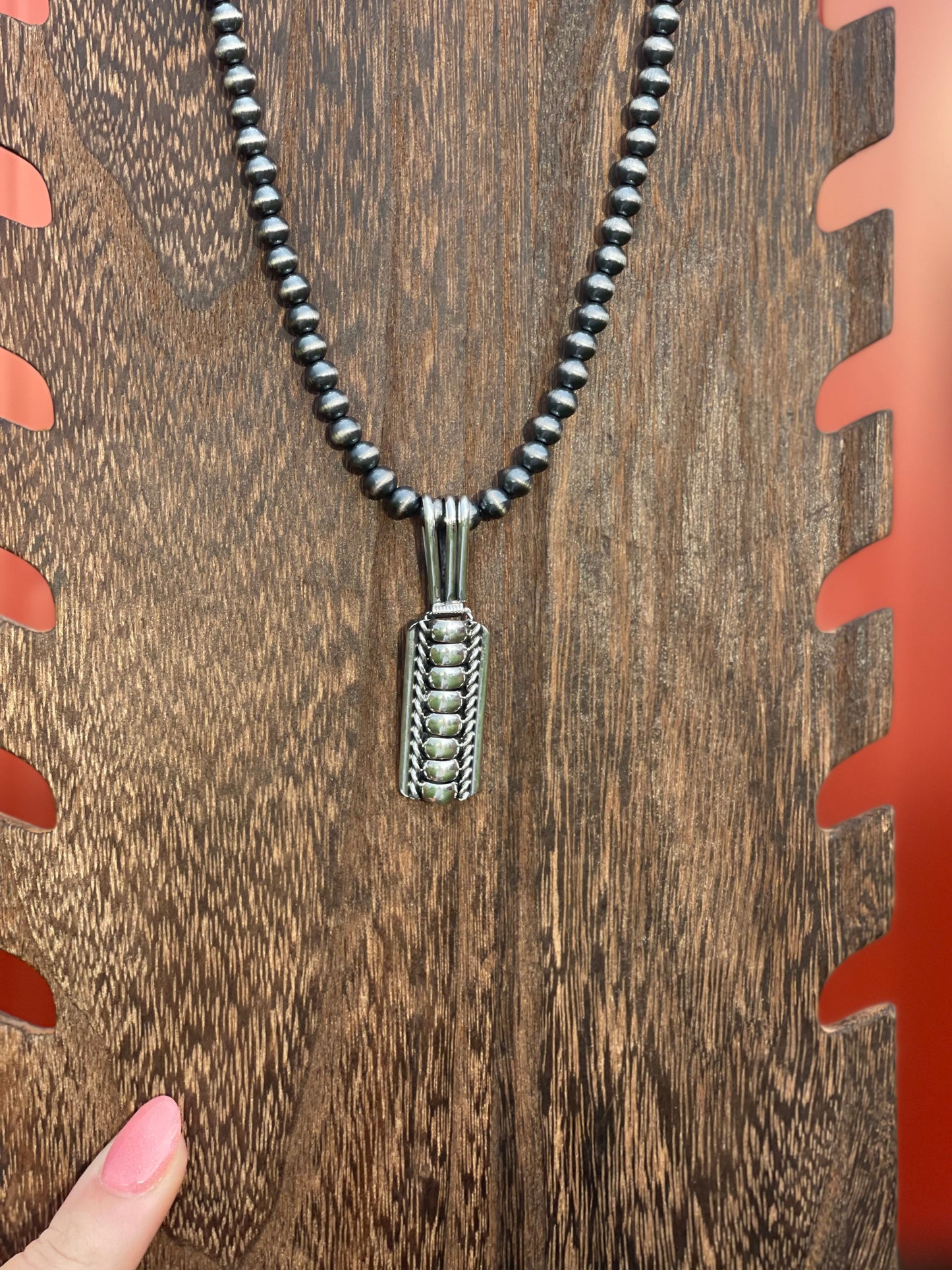 Navajo Handmade Silver Pendant
