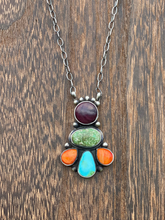 Navajo Multi Stone Necklace