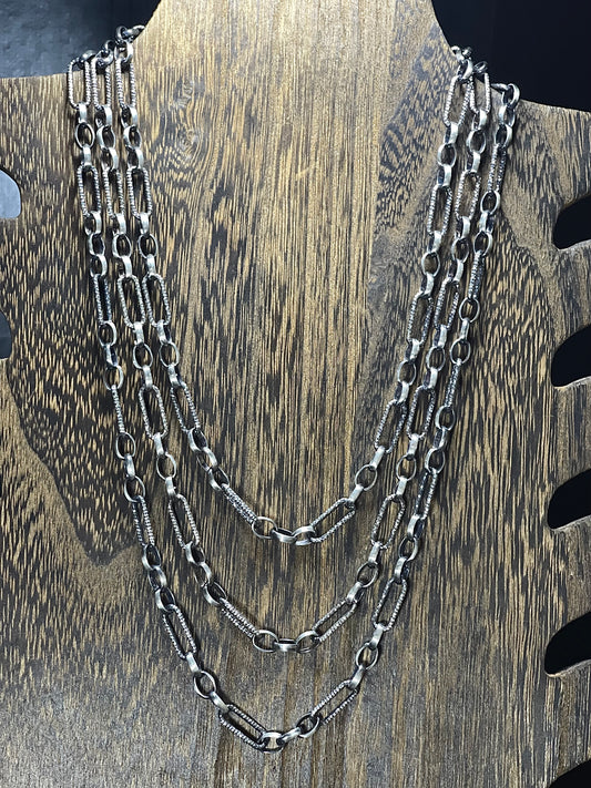 Diamond Cut Paperclip Chains