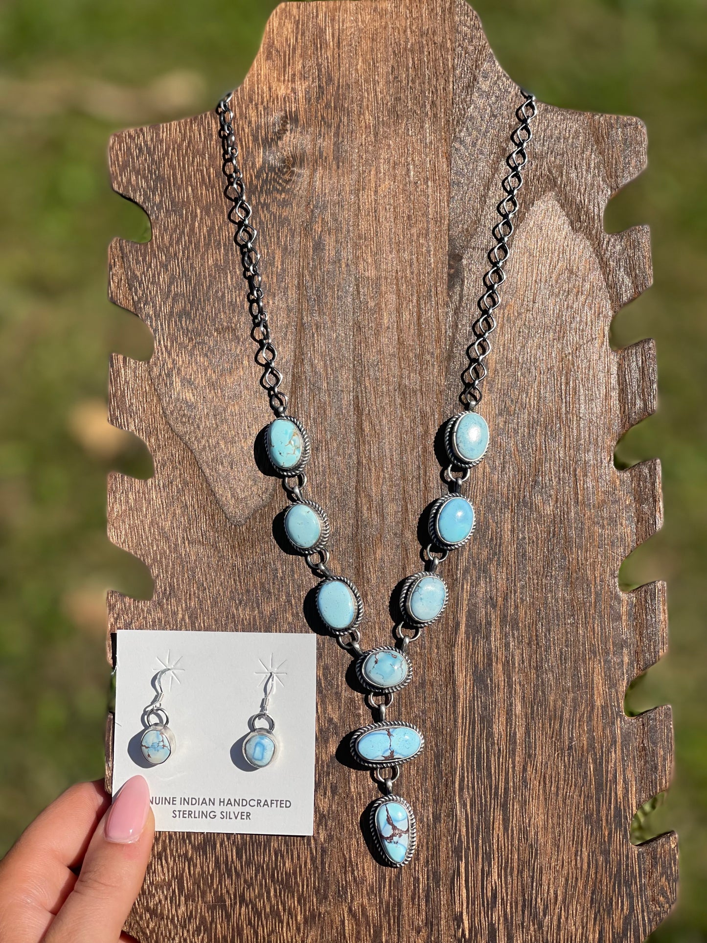 Navajo Golden Hills Lariat Set