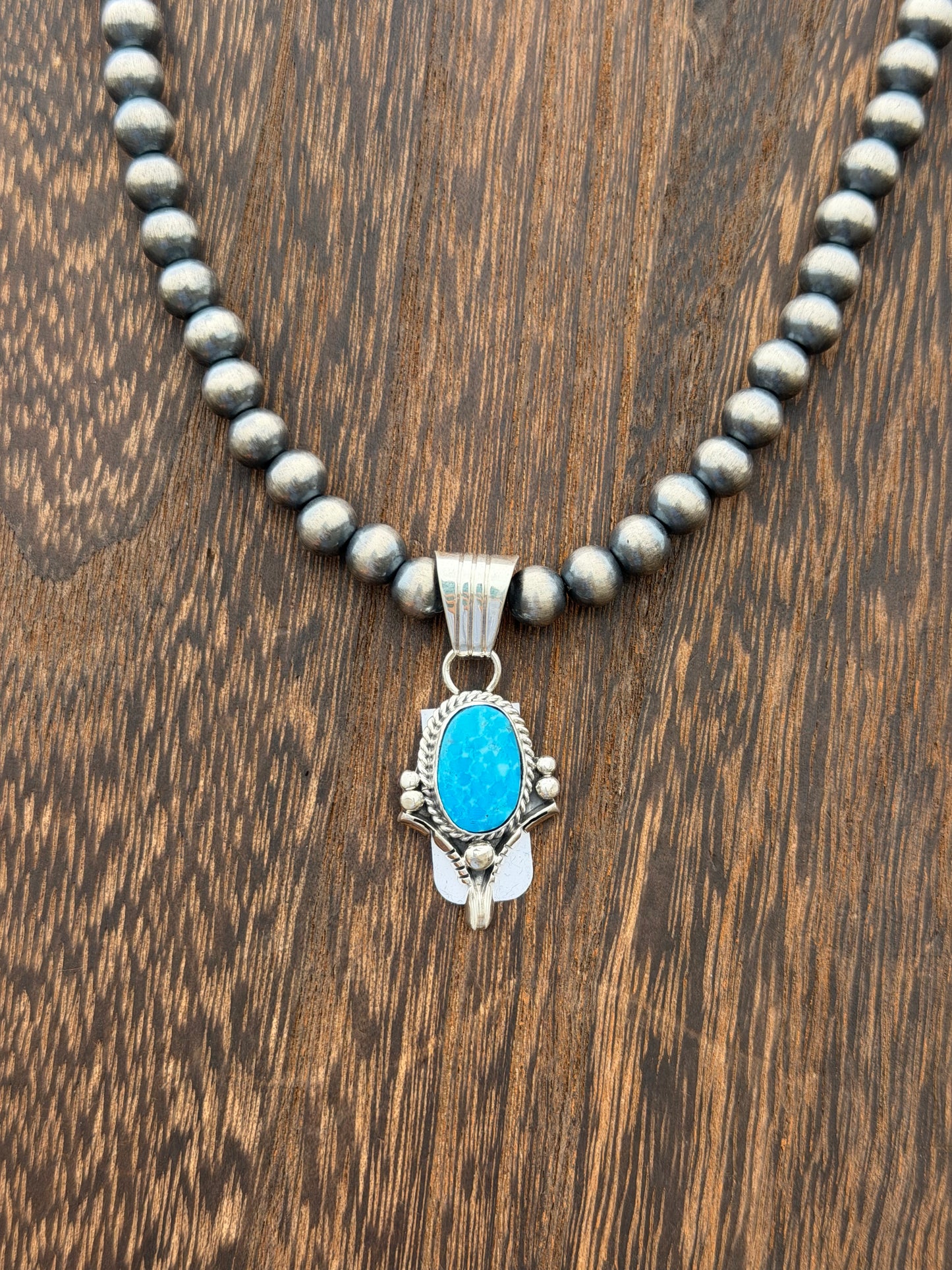 Detailed Kingman Turquoise Pendant