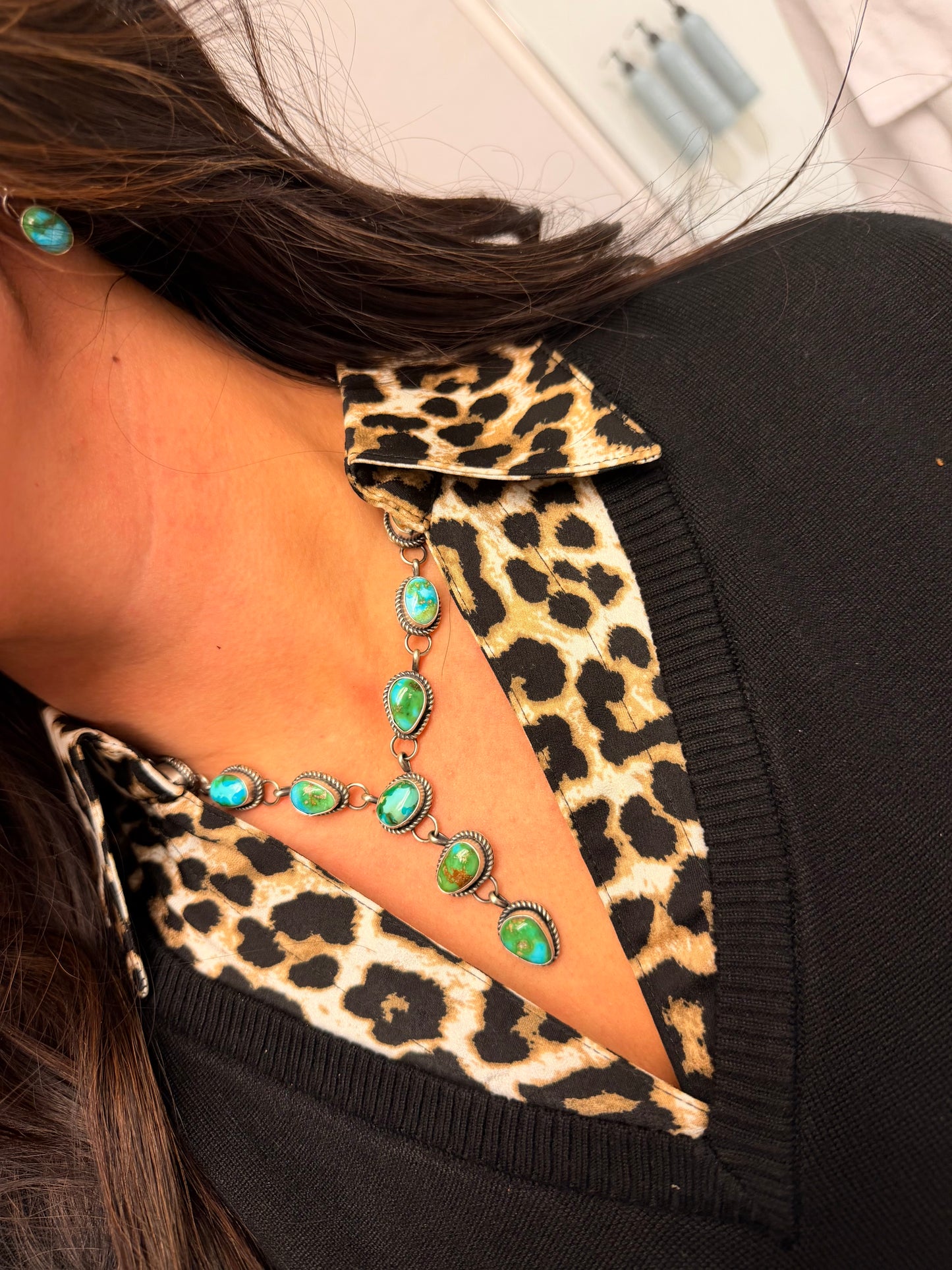 Navajo Sonoran Gold Lariat Set