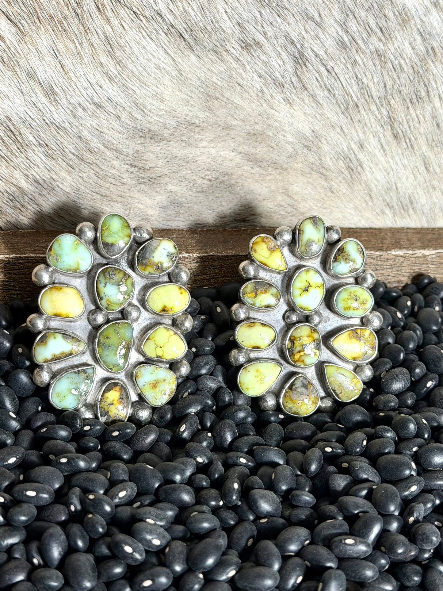 Navajo Palomino Cluster Ring