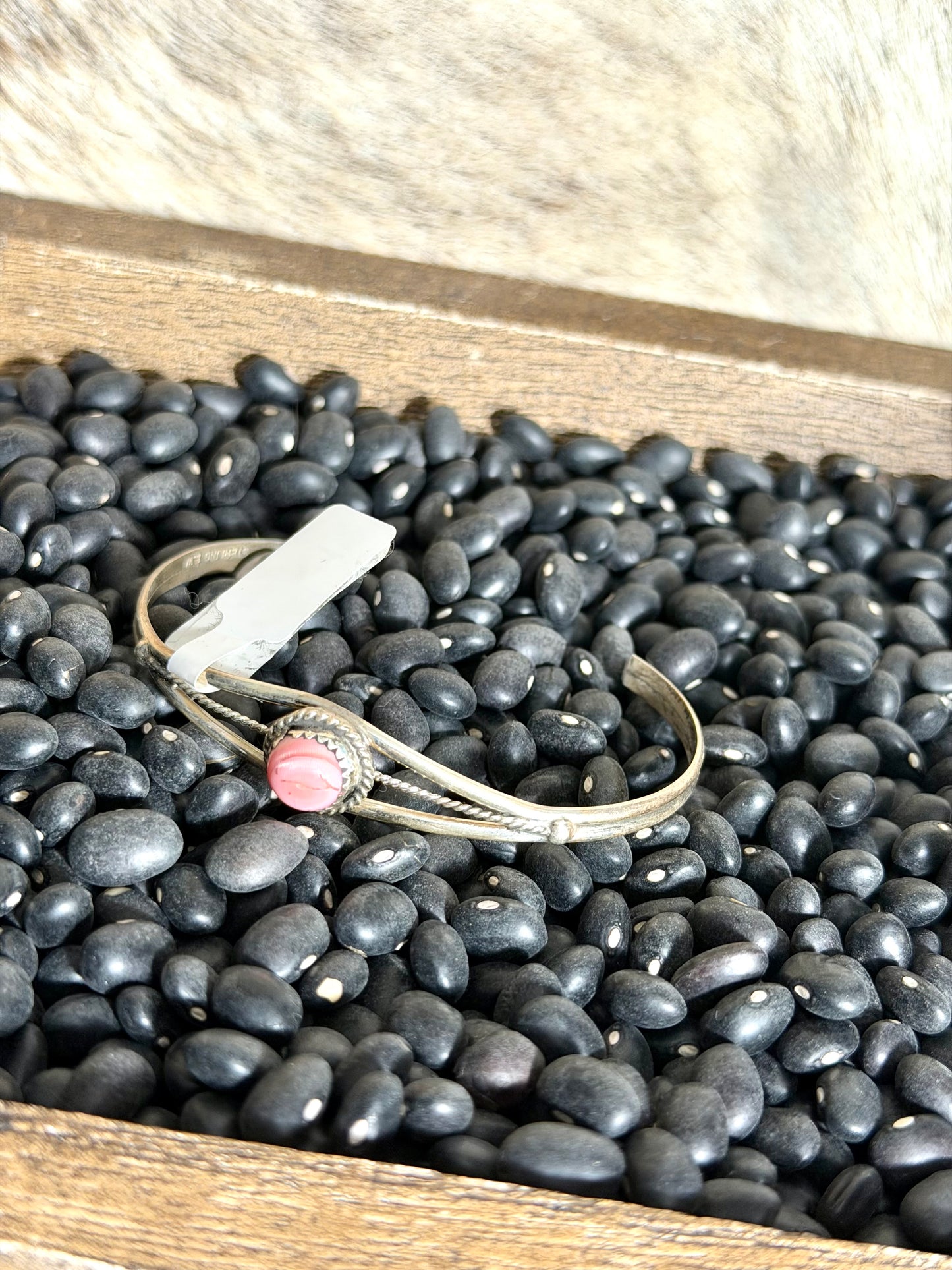 Pink Conch Navajo Bracelet