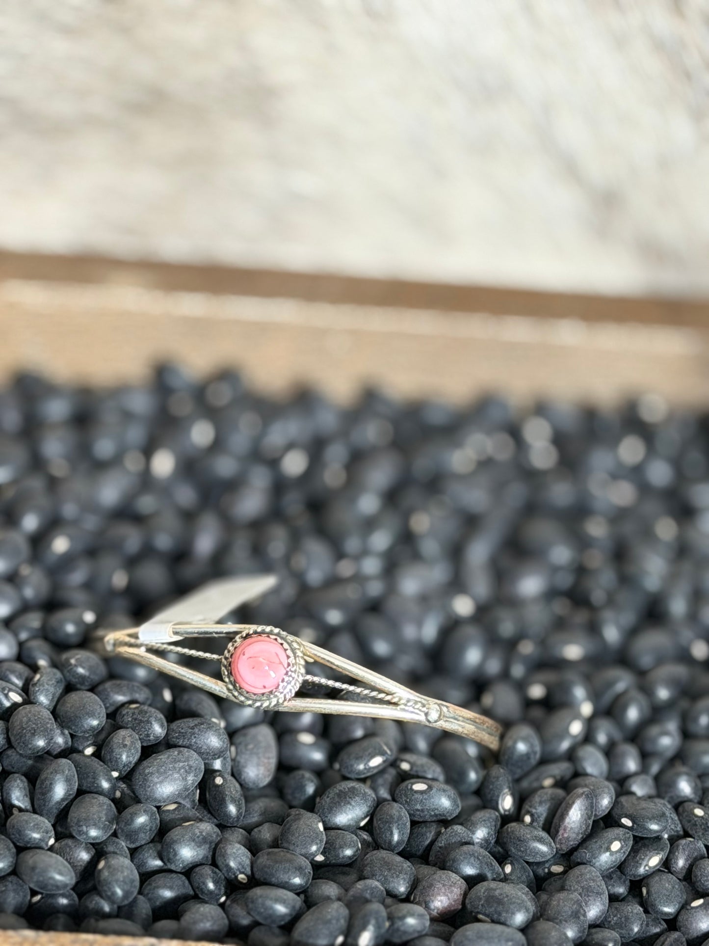 Pink Conch Navajo Bracelet