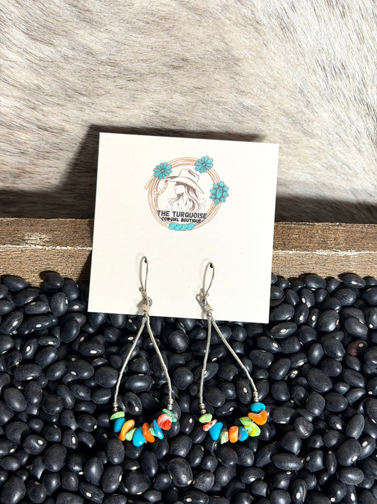 Multistone Dangle Earrings