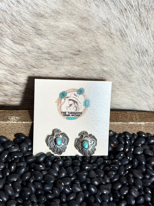 Navajo Kingman Turquoise Thunderbird Posts