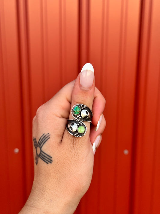 Navajo Alien Sonoran Gold Adjustable Ring